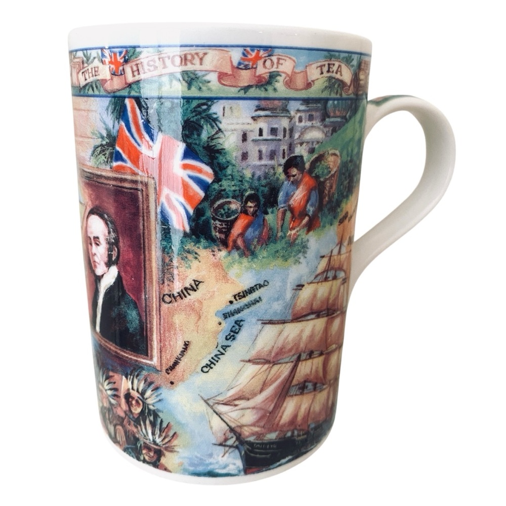 History Of Tea James Sadler Tea Cup Mug Fine Bone China Historical Tea Journey